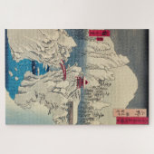 Utagawa Hiroshige - Snow on Mount Haruna ジグソーパズル (横)