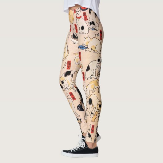 Utagawa Kuniyoshi著猫 レギンス (左)