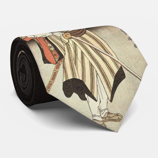 Utagawa ToyokuniのSamuariのタイ ネクタイ (ロール)