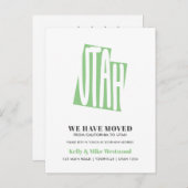 UTAH新しい住所を移動しました新しいホームポストカード ポストカード (正面/裏面)