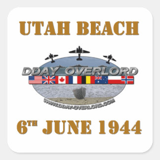 Utah Beach 6th June 1944 スクエアシール