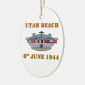 Utah Beach 6th June 1944 セラミックオーナメント (左)