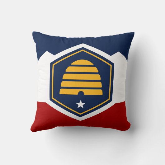 Utah Flag on  MoJo Pillow クッション (裏面)