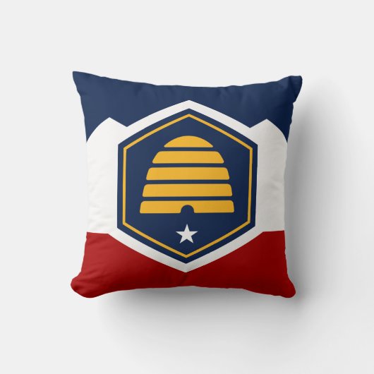 Utah Flag on  MoJo Pillow クッション (正面)