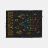 Utah Hot Air Balloon Palooza Apparel  フリースブランケット (正面(横))