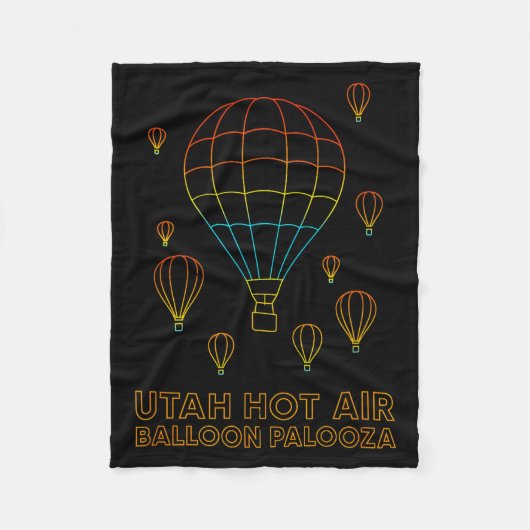 Utah Hot Air Balloon Palooza Apparel  フリースブランケット (正面)