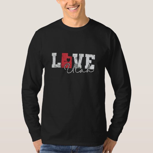 Utah Love USA America State Tシャツ (正面)