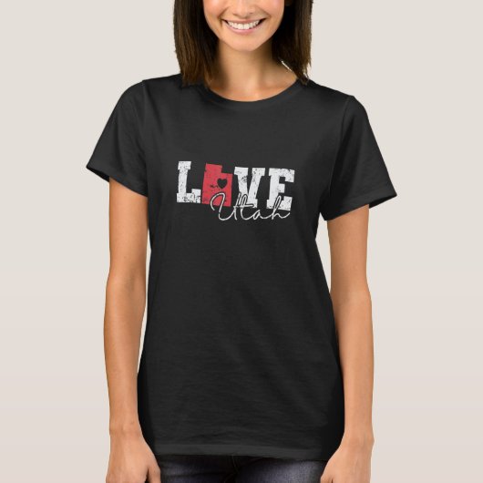Utah Love USA America State Tシャツ (正面)