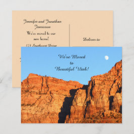 Utah Red Rocks、New Address Announcement 案内ポストカード