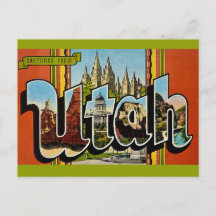 Utah Retro Postcard