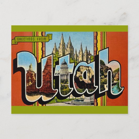 Utah Retro Postcard ポストカード (正面)
