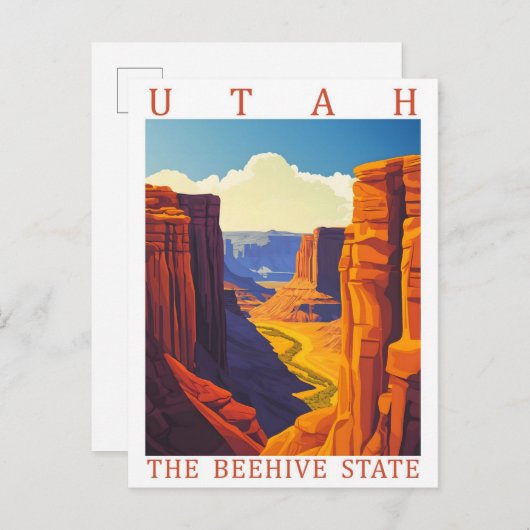 Utah the Beehive State USA Travel Place ポストカード (正面/裏面)