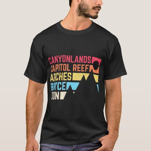 Utahs 5国立公園のお土産 – Nps Moab Utah Tシャツ (正面)