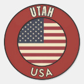 Utah's Mighty 5 - National Parks Gift  ラウンドシール (正面)