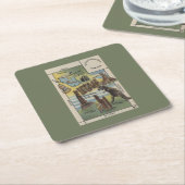 UtahUtahで見るべき場所のUtahDepictions スクエアペーパーコースター (アングル)