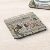 Utamaroの日本のな芸術のコースター コースター (左側)