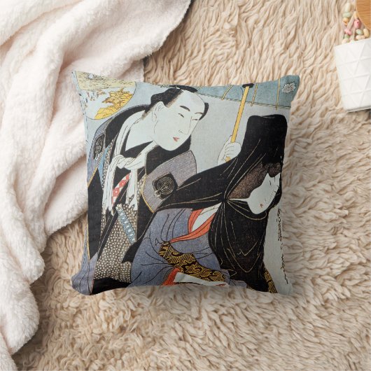 Utamaro: 恋人1797年 クッション (ブランケット)