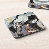 Utamaro: 恋人1797年 コースター (左側)