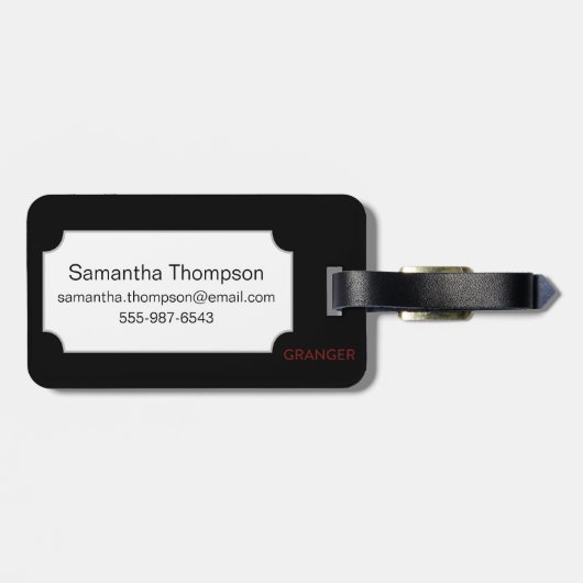 Utamaro: 恋人1797年 ラゲッジタグ (裏面横)