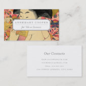 Utamaro: Kushi (櫛)。 名刺 (正面/裏面)