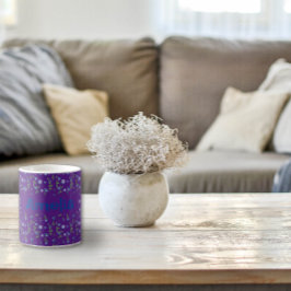 Ute Blueberryс水の色のパターン名purple コーヒーマグカップ