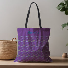 Ute Blueberryс水の色のパターン名purple トートバッグ