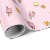 ute Pink & Orange Ombre Summer Wrapping Paper ラッピングペーパー (ロールコーナー)