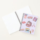 ute Pink Unicorn School Supplies Collection ノートブック (内部)