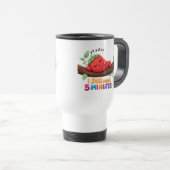 ute Sleeping Strawberry – Travel/Commuter Mug トラベルマグ (正面右)