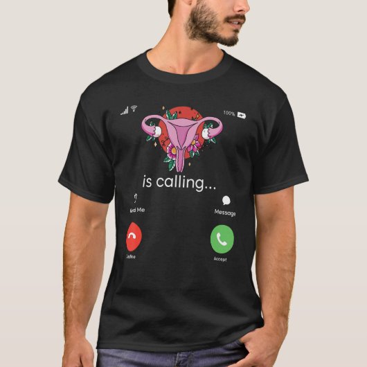 Uterus Feminist Womens Rights Reproductive Feminis Tシャツ (正面)