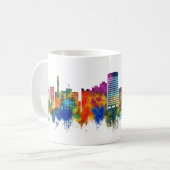 Utica New York Skyline コーヒーマグカップ (正面左)
