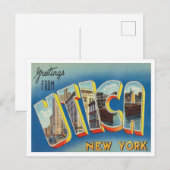 Utica, New York Vintage Travelからの挨拶 ポストカード (正面/裏面)