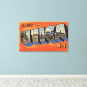 Utica, New YorkLarge Letter ScenesUtica, NY キャンバスプリント (インサイチュ (ウッドフロア))