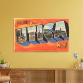 Utica, New YorkLarge Letter ScenesUtica, NY キャンバスプリント (インサイチュ (リビング))
