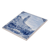 Utrecht Delft Blue style ceramic tile タイル (側面)