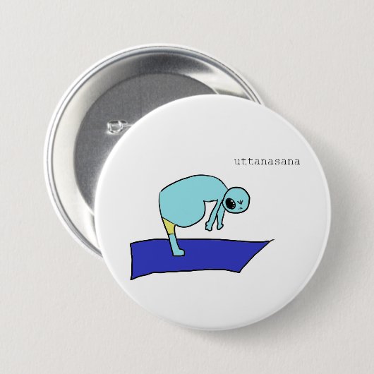 uttanasanaボタン 缶バッジ (正面&裏面)