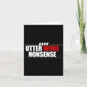 Utter Woke Nonsense Football Soccer Ironic Everton カード (正面)