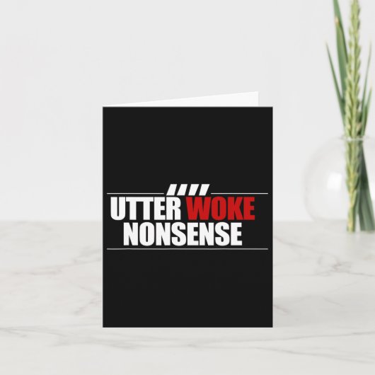 Utter Woke Nonsense Football Soccer Ironic Everton カード (正面)