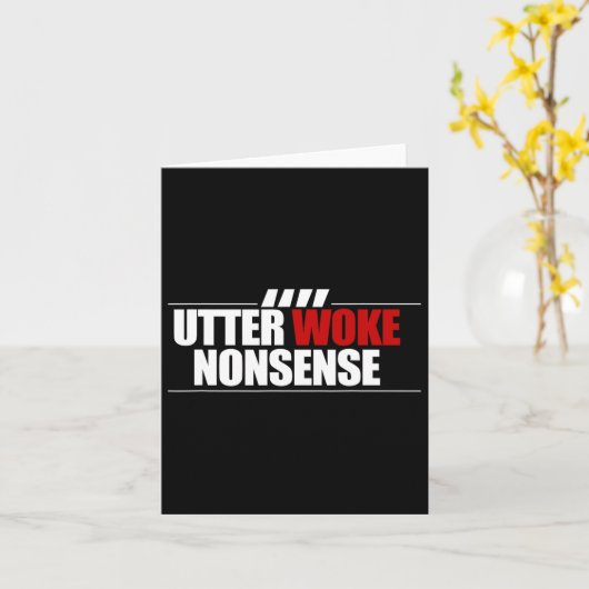 Utter Woke Nonsense Football Soccer Ironic Everton カード (黄色い花)