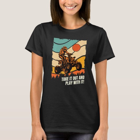 UTVダートオフロードSXSレーシングカー取り出してpl Tシャツ (正面)