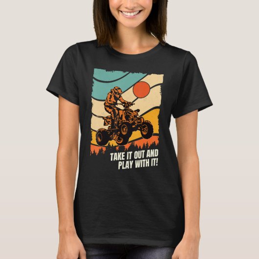 UTVダートオフロードSXSレーシングカー取り出してpl Tシャツ (正面)
