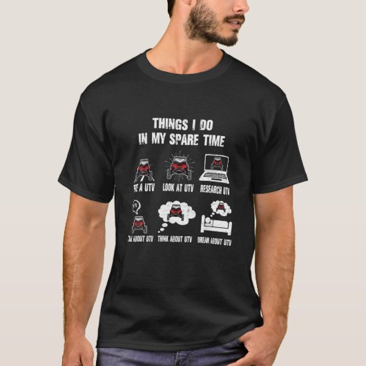 UTV Sxs Things I Do In My Spare Time Out Doors Boy Tシャツ (正面)