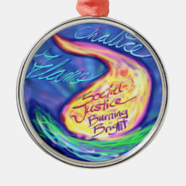 UUの燃えるような聖餐杯 メタルオーナメント