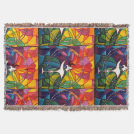 UUのUniversalist燃えるような聖餐杯の投球のユニテリアン スローブランケット