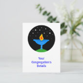 UUシャリパーソナライズされたスはがき ポストカード (スタンド正面)