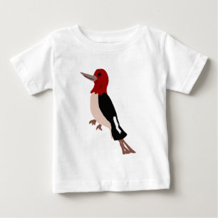 UU-すばらしく赤い先頭に立たれたキツツキの芸術 ベビーTシャツ