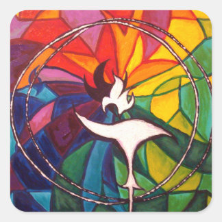 UU Chalice小さなステッカーユニタリアン大学 スクエアシール