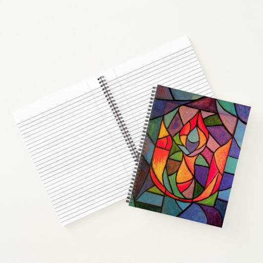 UU Flaming Chalice Art Notebook Unitarious ノートブック (内部)