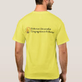 UUCFロゴとCORESISTの白Tシャツ Tシャツ (裏面)