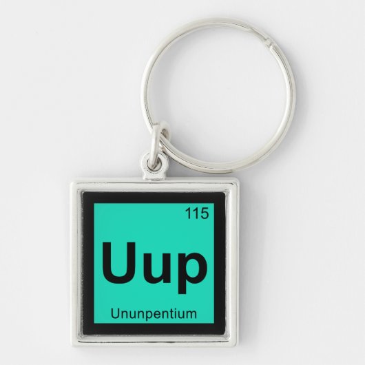 Uup - Unpentium Chemistry Periodic Table要素 キーホルダー (正面)